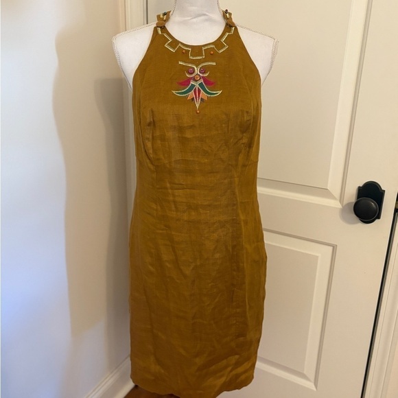 NEW W/ TAGS VINTAGE Deborah Laws Embroidered Beaded Dress size 8 - STUNNING! - Picture 2 of 10